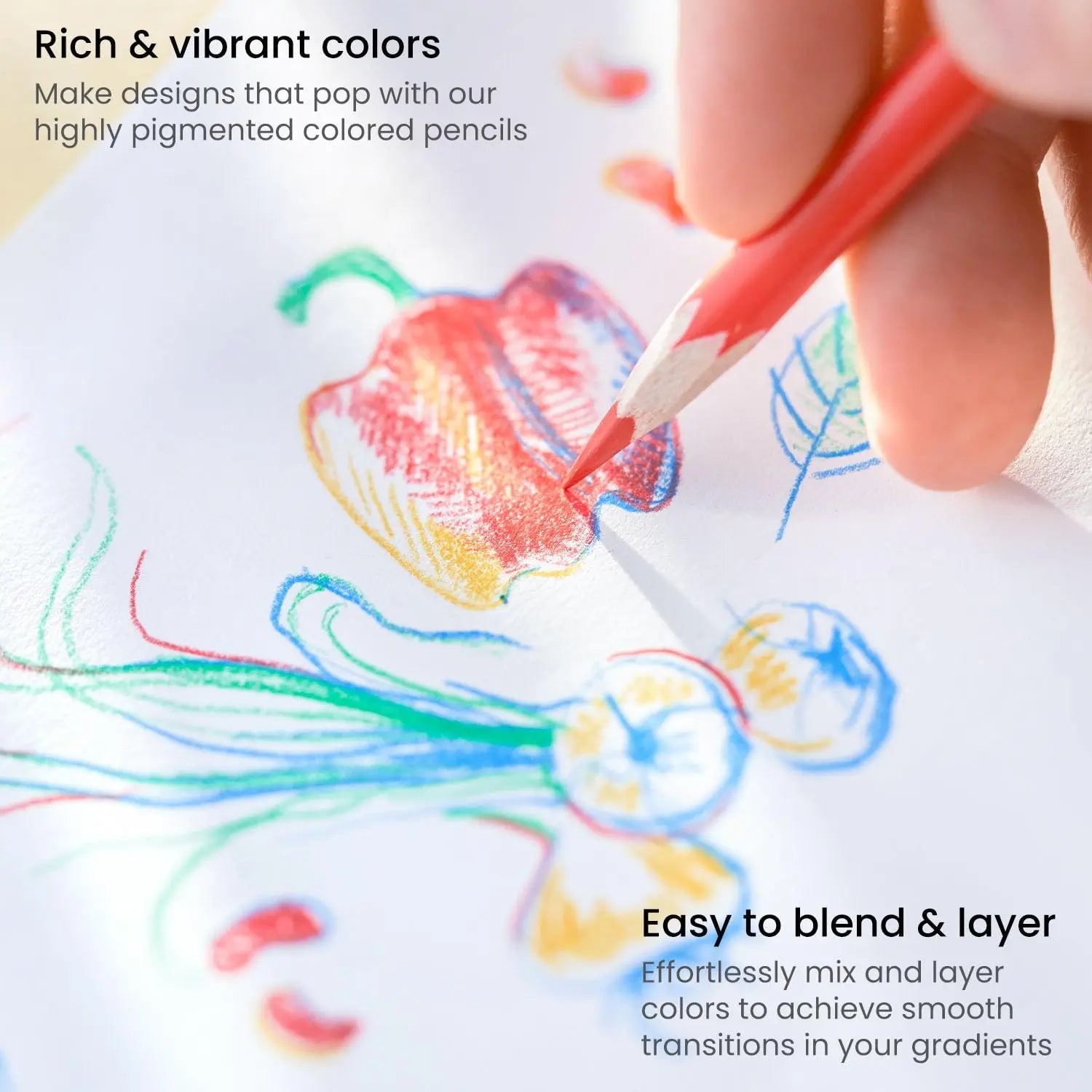 ARTEZA Classic Assorted Colored Pencils Set of 72